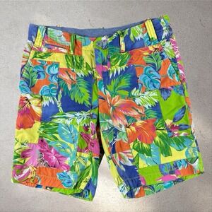 Polo Ralph Lauren Patchwork Hawaiian Shorts Men's 30 Spring Resort Beach